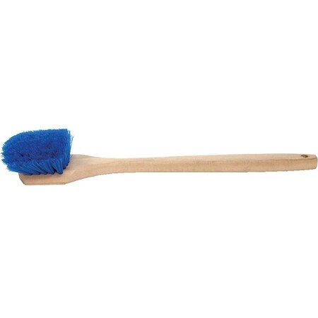The Brush Man Utility Brush, Hardwood Block, Crimpled Blue Poly Fill, 12PK UM70B